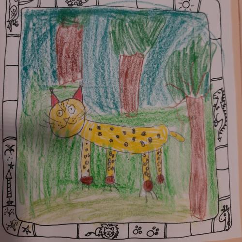 gezeichneter Luchs