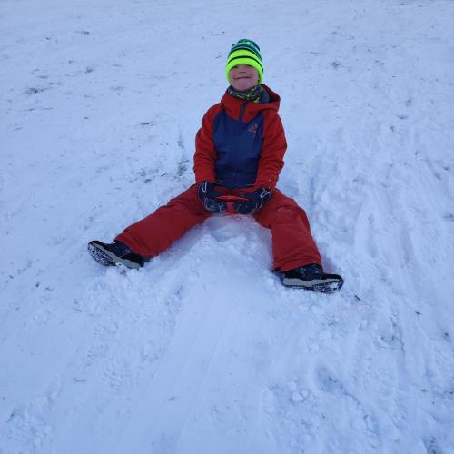 Rutschen im Schnee