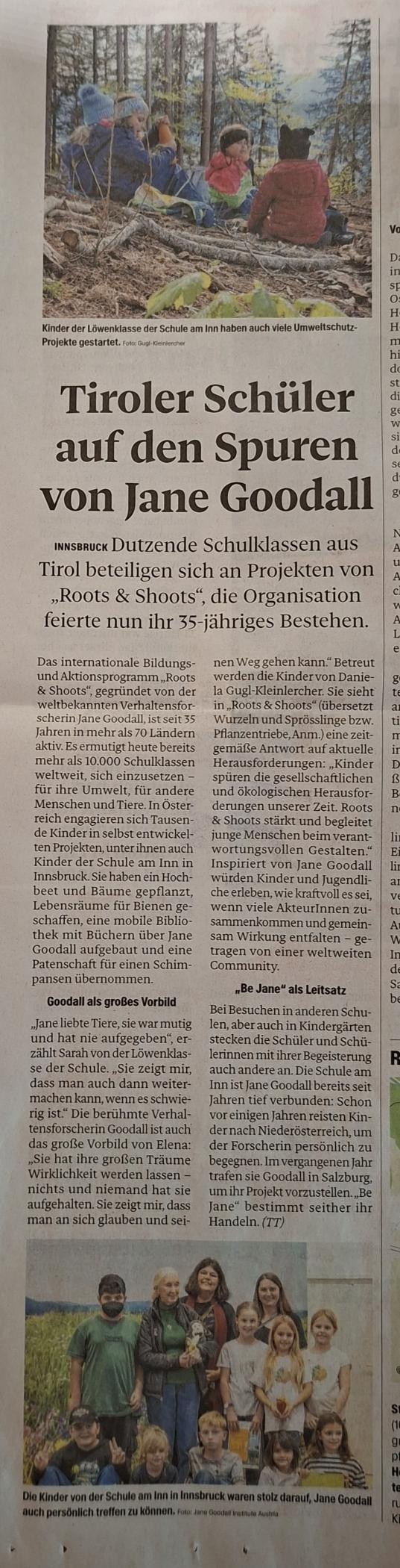 Zeitung roots&shoots