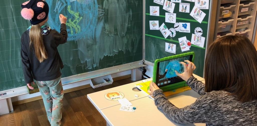 iPad und Tafel