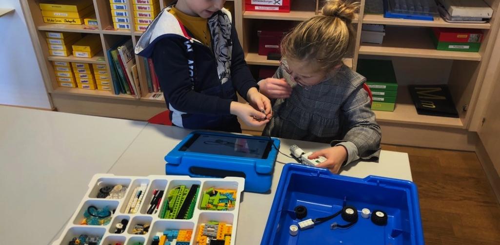 iPad und Bausteine